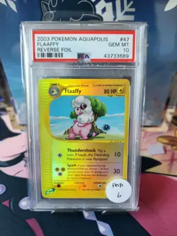 Pokemon Aquapolis E-Reader Flaaffy 47/147 Reverse Foil PSA 10 POP 6 🎉 - Image 1