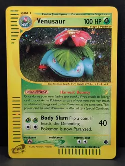 Venusaur 030/165 Expedition Base Set Holo Rare Pokemon TCG Nintendo e-reader NM - Image 1