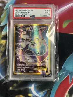 Pokemon PSA 9 Mewtwo EX 103/108 Full Art Holo Rare XY Evolutions Mint - Image 1