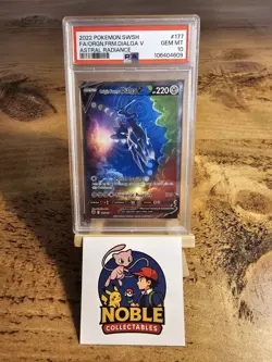 Pokemon Origin Forme Dialga v Alt Art 177/189 Astral Radiance Gem Mint PSA 10 - Image 1