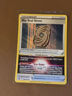 2023 Pokemon SKY SEAL STONE #143/159 Crown Zenith Holo Rare English - Image 1