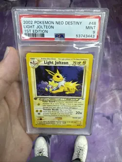 Pokemon 2002 Light Jolteon #48 Neo Destiny 1st Edition PSA 9 - Image 1