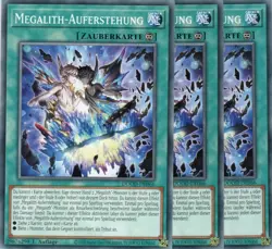 yugioh 3x Megalith-Auferstehung DOOD-DE066 COMMON 1AUFLAGE DEUTSCH - Image 1