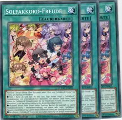 yugioh 3x Solfakkord-Freude DOOD-DE065 COMMON 1AUFLAGE DEUTSCH - Image 1
