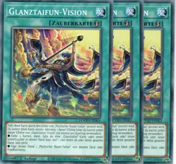 yugioh 3x Glanztaifun-Vision DOOD-DE063 COMMON 1AUFLAGE DEUTSCH - Image 1
