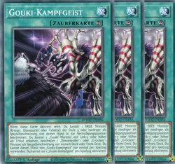 yugioh 3x Gouki-Kampfgeist DOOD-DE056 COMMON 1AUFLAGE DEUTSCH - Image 1