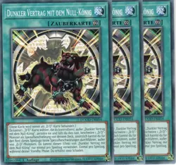 yugioh 3x Dunkler Vertrag mit dem Null-Konig DOOD-DE054 COMMON 1AUFLAGE DEUTSCH - Image 1