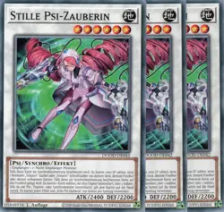 yugioh 3x Stille Psi-Zauberin DOOD-DE042 COMMON 1AUFLAGE DEUTSCH - Image 1