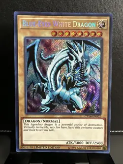 Yu-Gi-Oh Blue-Eyes White Dragon CT14-EN002 Limited Edition Secret Rare Card - Image 1