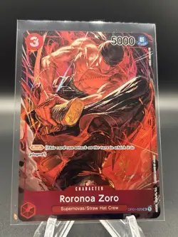 Roronoa Zoro OP01-025 Alt Art One Piece Card Game Romance Dawn - Image 1