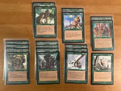 Lot of 18 Green MTG Cards from Alliances Edition, Magic the Gathering 1996 - Image 1