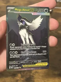 Mega Absol Ex 180/132 SIR Evolutions Pokemon Card Mint In Hand - Image 3