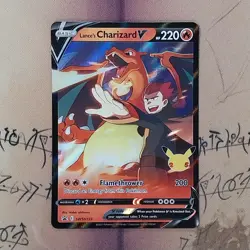 Lance's Charizard V SWSH133 Black Star Promo Holo NM Pokemon Card English - Image 1
