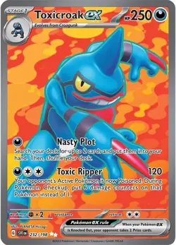 Toxicroak ex 232/198 Scarlet & Violet SV1 Pokemon Card NM - Image 1