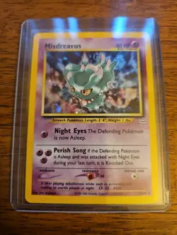 Pokemon Neo Revelation Misdreavus Holo Card - Image 1