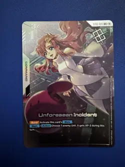 Unforeseen Incident (Store Tournament Winner Pack 01) - Gundam Promotional Cards - Image 1