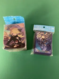 Pokemon Card Game Cynthia & Garchomp Deck Case Sleeve Set Supply NEW - Image 1
