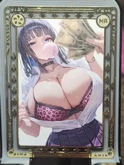 Genshin Impact Azur Lane Spicy Goddess Story Metal Card Anime Waifu MR TCG - Image 1