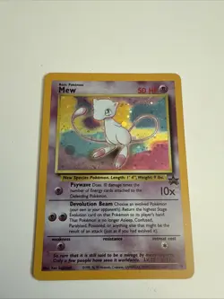 Pokemon Card Mew Holographic Black Star Promo #9 Card WOTC 1999-2000 - Image 1