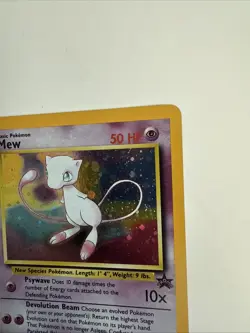 Pokemon Card Mew Holographic Black Star Promo #9 Card WOTC 1999-2000 - Image 4