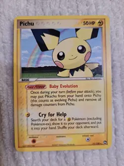 Pichu 21/108 - EX Power Keepers - Regular Rare LP Pokemon Card, 2007 NM - Image 1