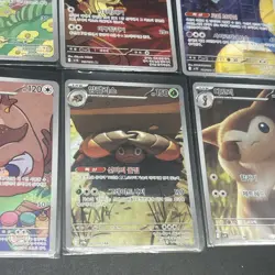 Lot Of 10 Korean Pokemon Cards: Arvens Greedent, Meowth, Etc - Image 3