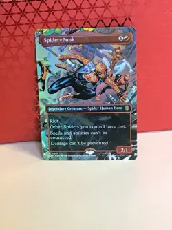 Spider-Punk (Borderless Foil) - 0207 - Marvel's Spider-Man MTG - NP - Image 1