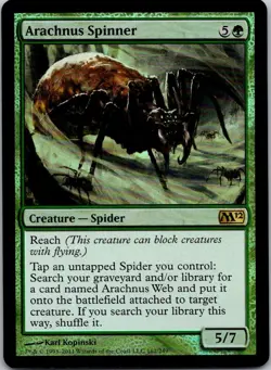 Magic the Gathering Foil Arachnus Spinner Core Set 2012 MTG Free Shipping! - Image 1