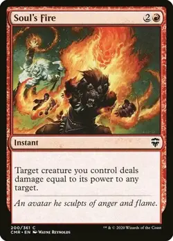SOUL'S FIRE X 4 N/M COMMANDER LEGENDS MAGIC THE GATHERING - Image 1