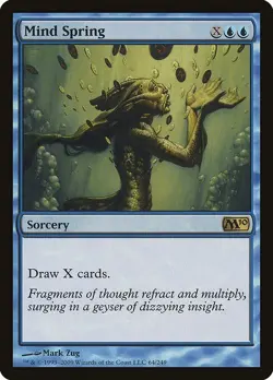 Mind Spring 1x MtG m10 2010 Core SP/NM - Image 1
