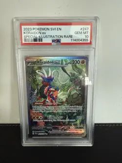 2023 Pokemon Svi En-Scarlet & Violet SIR Koraidon Ex #247 PSA 10 - Image 1