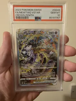 Mewtwo Vstar GG44/GG70 Crown Zenith Pokemon TCG PSA 10 Gem Mint - Image 1