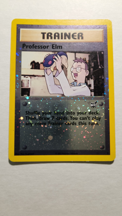 2002 Vintage Professor Elm #3- Best of Game Reverse Holo Promo - Pokemon TCG- LP - Image 1