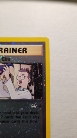 2002 Vintage Professor Elm #3- Best of Game Reverse Holo Promo - Pokemon TCG- LP - Image 2