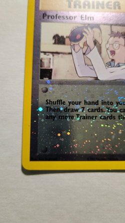 2002 Vintage Professor Elm #3- Best of Game Reverse Holo Promo - Pokemon TCG- LP - Image 4