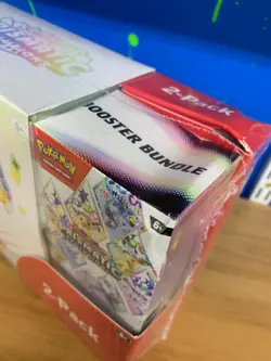 Pokemon TCG Prismatic Evolutions ETB Elite Trainer Box Booster Bundle * Damage* - Image 3