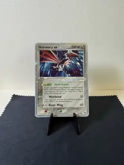 Pokemon TCG: EX Power Keepers Skarmory ex 98/108 Ultra Rare LP+ Swirl - Image 2