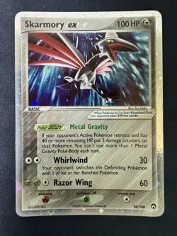 Pokemon TCG: EX Power Keepers Skarmory ex 98/108 Ultra Rare LP+ Swirl - Image 5