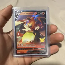 Lance's Charizard V SWSH133 Celebrations Black Star Promo Pokemon TCG NM/M - Image 1