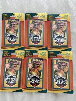 Walgreens Pokemon Mystery Pack Chase VINTAGE POKEMON Pack 1:5 CHANCE! LOT OF 6 - Image 1
