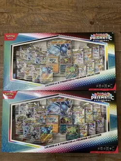 Pokemon Lucario Tyranitar Premium Collection Prismatic Sam’s Club Lot 2 IN HAND - Image 1