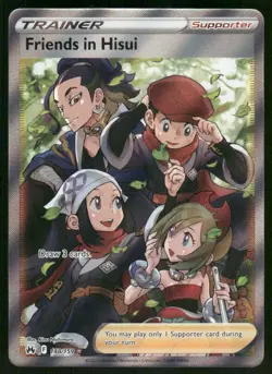 Friends in Hisui (Full Art) 148/159 Ultra Rare Holo NM Pokemon Crown Zenith - Image 1