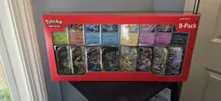 Pokemon Prismatic Evolutions 8 Mini Tins Complete Set (16 Booster Packs) - Image 1