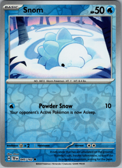 Pokemon - Snom - 045/162 - Reverse Holo - Temporal Forces - NM/M - Image 1