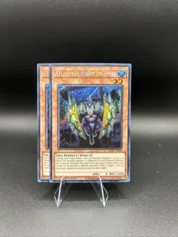 YU-GI-OH! 2x Atlantean Heavy Infantry RA04-EN010 Secret Rare - Image 1