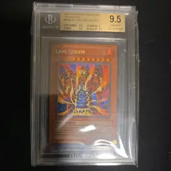 1st Edition Lava Golem Pharaonic Guardian PGD-107 Secret Rare 2003 BGS 9.5 - Image 1