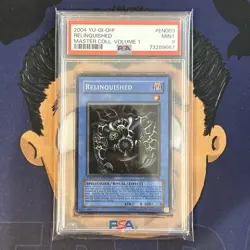 PSA 9 MINT 2004 YU-GI-Oh! Master Collection Volume 1 RELINQUISHED EN003 - Image 2