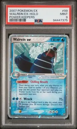 PSA 9 MINT Walrein ex 2007 EX Power Keepers 99/108 Holo Rare Pokemon Card - Image 1