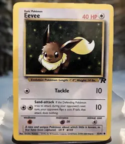 Eevee 55/82 2000 - 1st Edition - Team Rocket Pokemon Card - Image 1