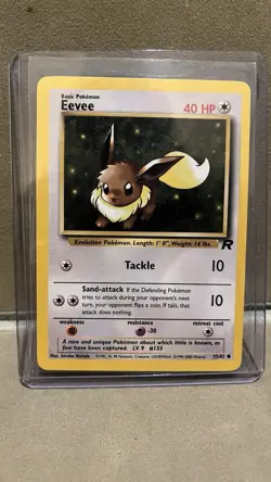 Eevee 55/82 2000 - 1st Edition - Team Rocket Pokemon Card - Image 3